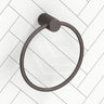Bella Vista Mica Fluted Round Stainless Steel Towel Ring Variant Colour Available