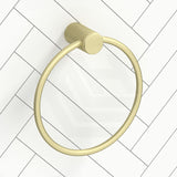 Bella Vista Mica Fluted Round Stainless Steel Towel Ring Variant Colour Available