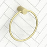 Bella Vista Mica Fluted Round Stainless Steel Towel Ring Variant Colour Available