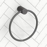 Bella Vista Mica Fluted Round Stainless Steel Towel Ring Variant Colour Available