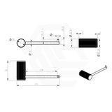 Bella Vista Mica Fluted Round Stainless Steel Toilet Paper Holder