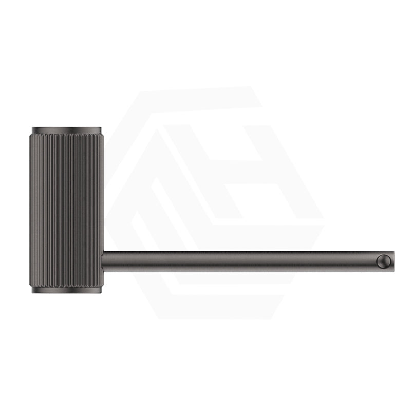 M#6(Gunmetal-Grey) Bella Vista Mica Fluted Round Stainless Steel Toilet Paper Holder