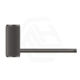M#6(Gunmetal-Grey) Bella Vista Mica Fluted Round Stainless Steel Toilet Paper Holder