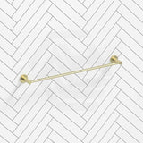 Bella Vista Mica 600/800mm Round Single Towel Rail Stainless Steel Cut to Size Variant Colour Available