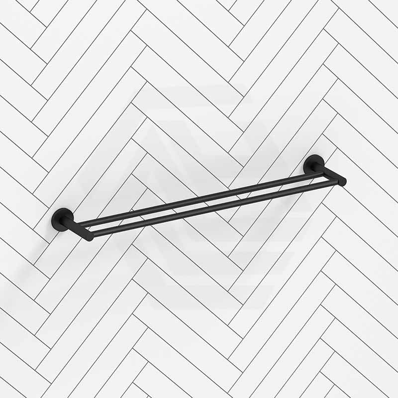 Bella Vista Mica 600/800mm Round Double Towel Rail Stainless Steel Cut to Size Variant Colour Available