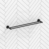 Bella Vista Mica 600/800mm Round Double Towel Rail Stainless Steel Cut to Size Variant Colour Available
