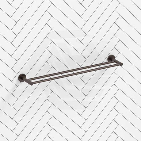 Bella Vista Mica 600/800mm Round Double Towel Rail Stainless Steel Cut to Size Variant Colour Available
