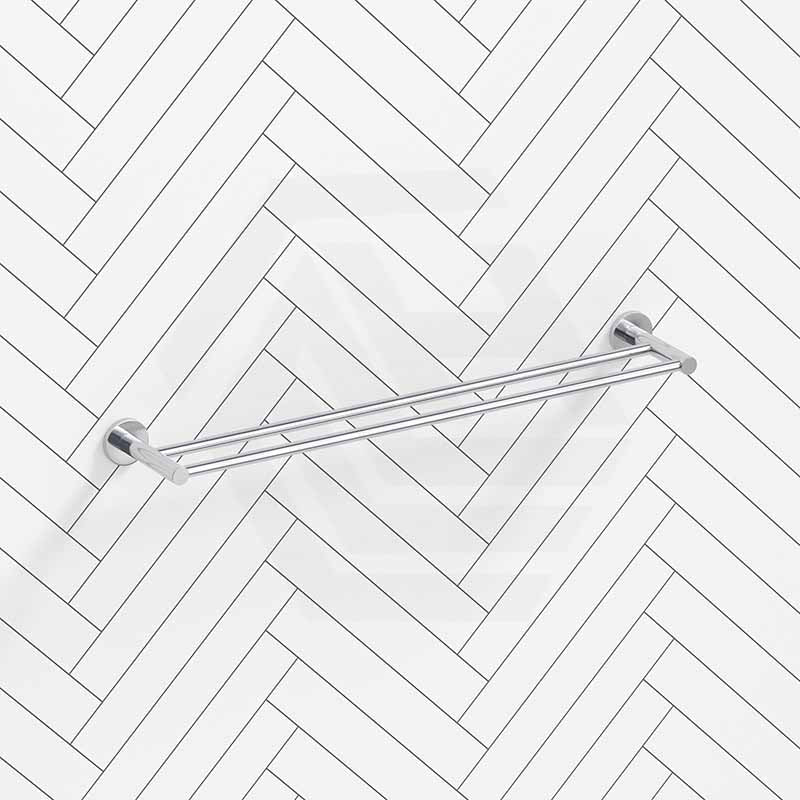 Bella Vista Mica 600/800mm Round Double Towel Rail Stainless Steel Cut to Size Variant Colour Available