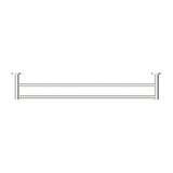 Bella Vista Mica 600/800mm Round Double Towel Rail Stainless Steel Cut to Size Variant Colour Available