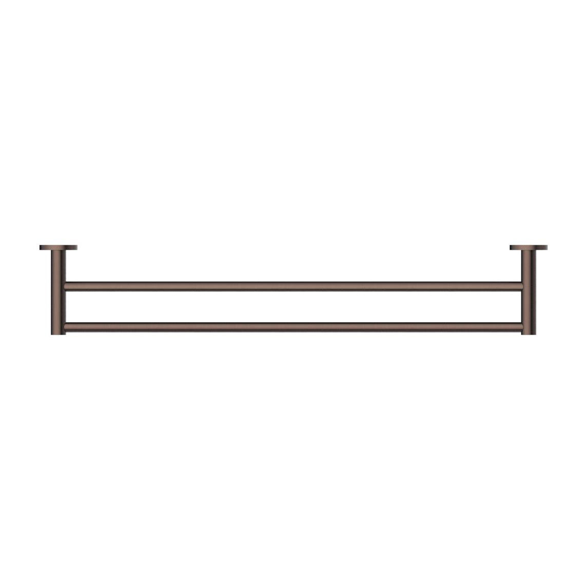 Bella Vista Mica 600/800mm Round Double Towel Rail Stainless Steel Cut to Size Variant Colour Available
