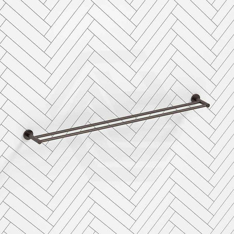 Bella Vista Mica 600/800mm Round Double Towel Rail Stainless Steel Cut to Size Variant Colour Available