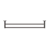 Bella Vista Mica 600/800mm Round Double Towel Rail Stainless Steel Cut to Size Variant Colour Available