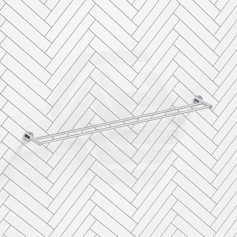 Bella Vista Mica 600/800mm Round Double Towel Rail Stainless Steel Cut to Size Variant Colour Available