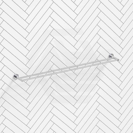 Bella Vista Mica 600/800mm Round Double Towel Rail Stainless Steel Cut to Size Variant Colour Available