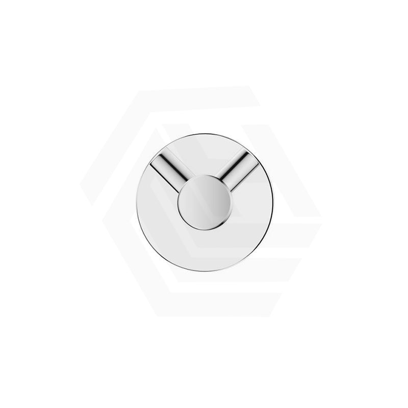 Bella Vista Mica 50mm Round Double Robe Hook Stainless Steel Variant Colour Available