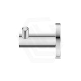 Bella Vista Mica 50mm Round Double Robe Hook Stainless Steel Variant Colour Available