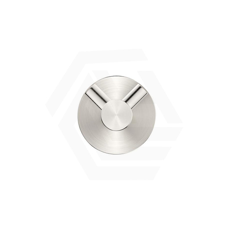Bella Vista Mica 50mm Round Double Robe Hook Stainless Steel Variant Colour Available