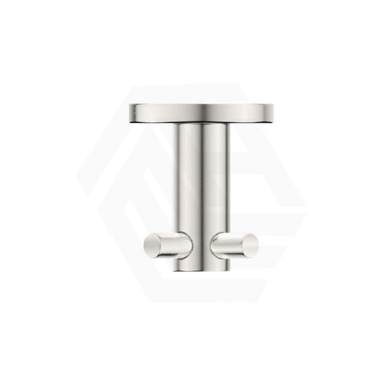 Bella Vista Mica 50mm Round Double Robe Hook Stainless Steel Variant Colour Available