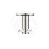 Bella Vista Mica 50mm Round Double Robe Hook Stainless Steel Variant Colour Available