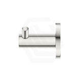 Bella Vista Mica 50mm Round Double Robe Hook Stainless Steel Variant Colour Available