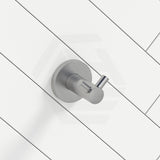 Bella Vista Mica 50mm Round Double Robe Hook Stainless Steel Variant Colour Available