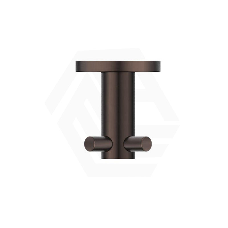 Bella Vista Mica 50mm Round Double Robe Hook Stainless Steel Variant Colour Available
