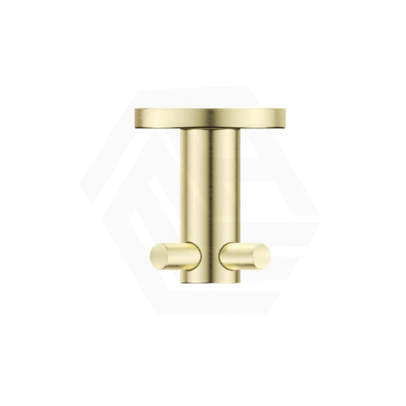 Bella Vista Mica 50mm Round Double Robe Hook Stainless Steel Variant Colour Available
