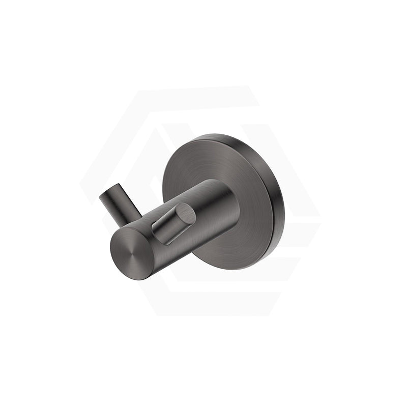 Bella Vista Mica 50mm Round Double Robe Hook Stainless Steel Variant Colour Available
