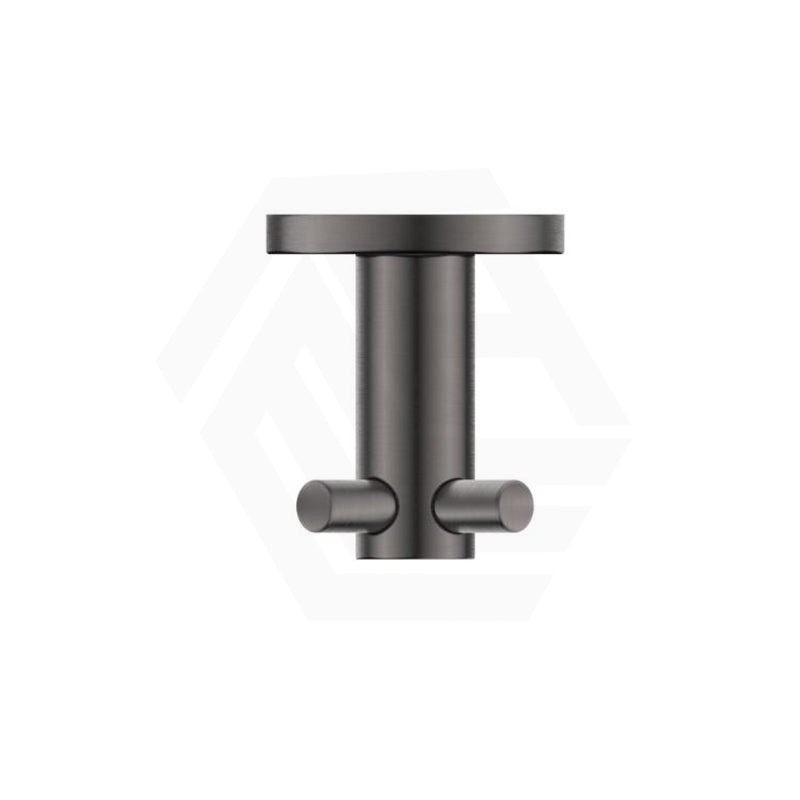 Bella Vista Mica 50mm Round Double Robe Hook Stainless Steel Variant Colour Available
