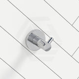 Bella Vista Mica 50mm Round Double Robe Hook Stainless Steel Variant Colour Available