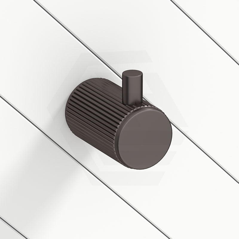 Dusk Bronze Bella Vista Mica Fluted Stainless Steel Round Robe Hook