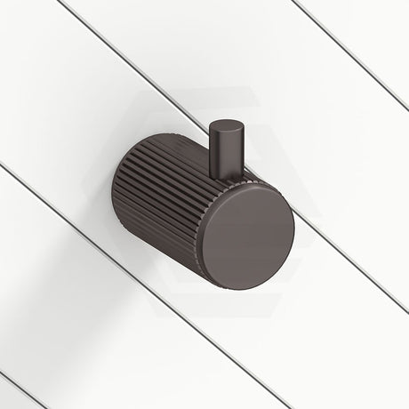 Dusk Bronze Bella Vista Mica Fluted Stainless Steel Round Robe Hook