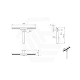 Bella Vista Mica 260mm Glass Squeegee Stainless Steel Variant Colour Available