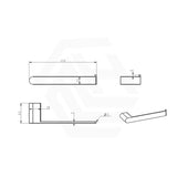 Bella Vista Supra Stainless Steel Wall Mounted Hand Towel Holder for Bathroom