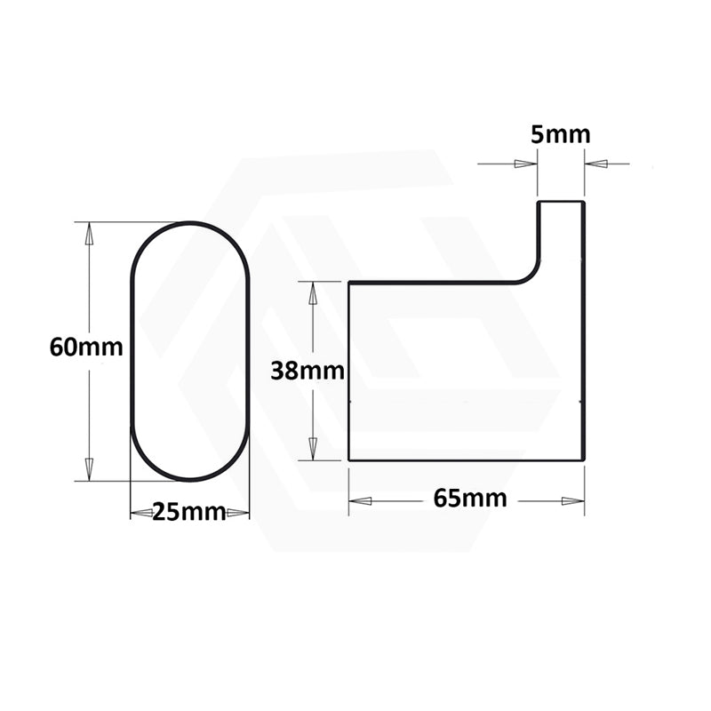 Bella Vista Supra Stainless Steel Wall Mounted Single Robe Hook Variant Colour Available