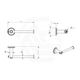 Bella Vista Mica Heritage 160mm Round Toilet Paper Holder Stainless Steel Variant Colour Available