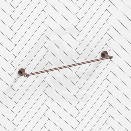 Bella Vista Mica Heritage 600/800mm Round Single Towel Rail Stainless Steel Cut to Size Variant Colour Available