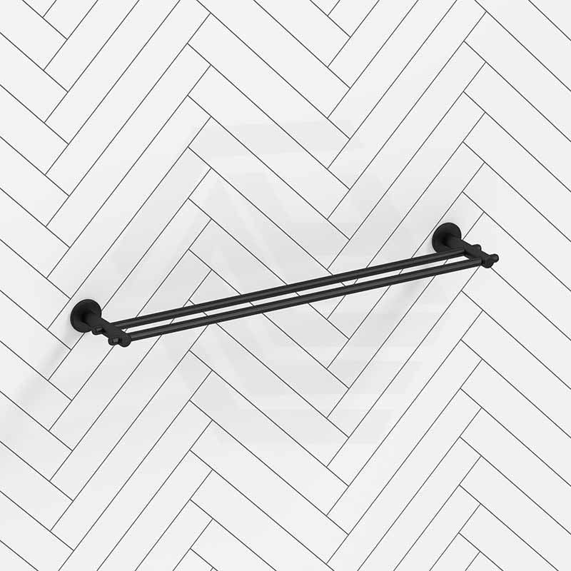 Bella Vista Mica Heritage 600/800mm Round Double Towel Rail Stainless Steel Cut to Size Variant Colour Available