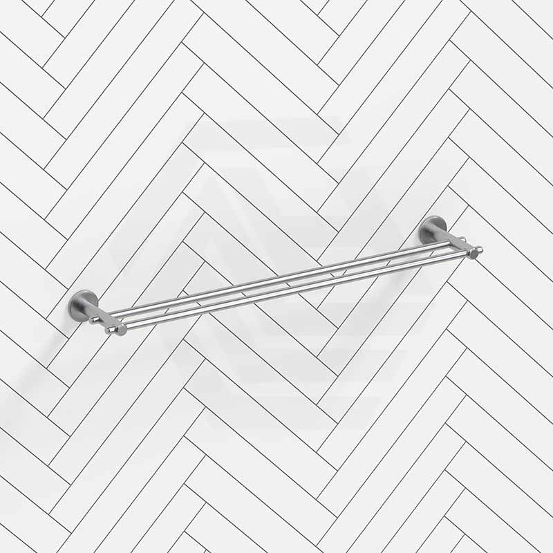 Bella Vista Mica Heritage 600/800mm Round Double Towel Rail Stainless Steel Cut to Size Variant Colour Available