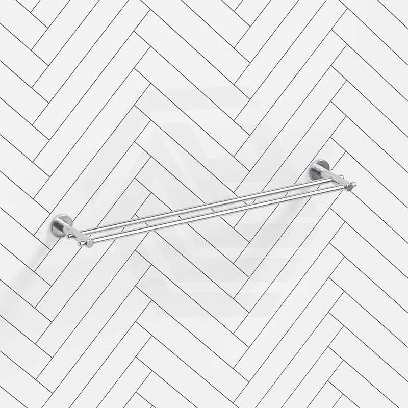 Bella Vista Mica Heritage 600/800mm Round Double Towel Rail Stainless Steel Cut to Size Variant Colour Available