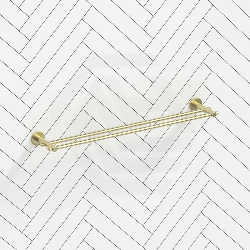 Bella Vista Mica Heritage 600/800mm Round Double Towel Rail Stainless Steel Cut to Size Variant Colour Available