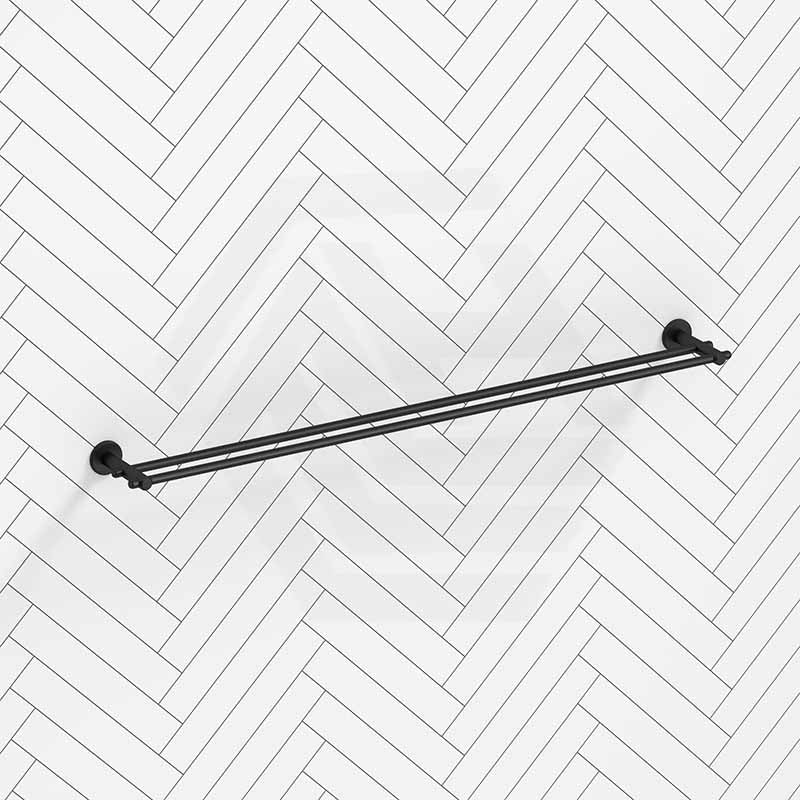 Bella Vista Mica Heritage 600/800mm Round Double Towel Rail Stainless Steel Cut to Size Variant Colour Available