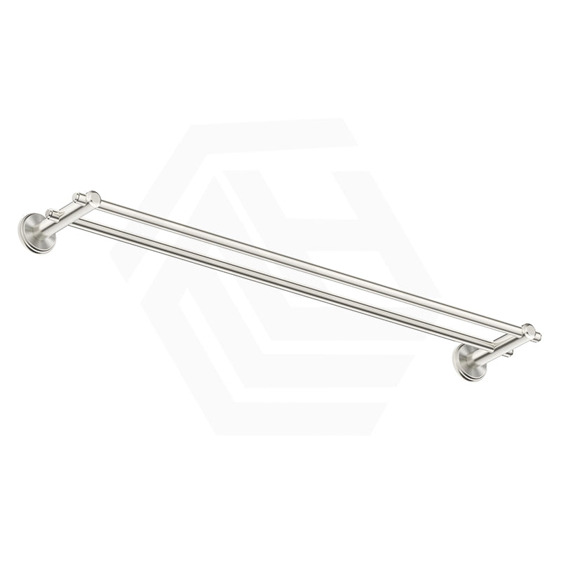 Bella Vista Mica Heritage 600/800mm Round Double Towel Rail Stainless Steel Cut to Size Variant Colour Available