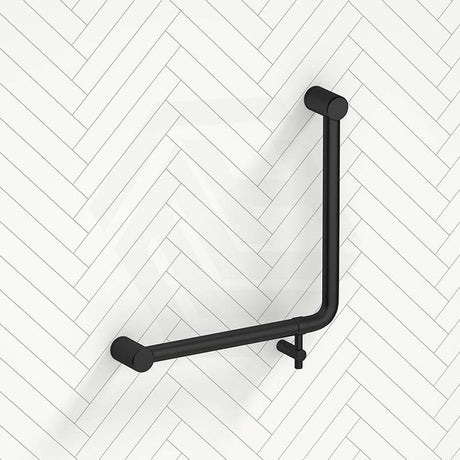 Bella Vista Mica Care 450x450mm Curved 90° Stainless Steel Ambulant Grab Rail Available In Colors