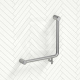Bella Vista Mica Care 450x450mm Curved 90° Stainless Steel Ambulant Grab Rail Available In Colors