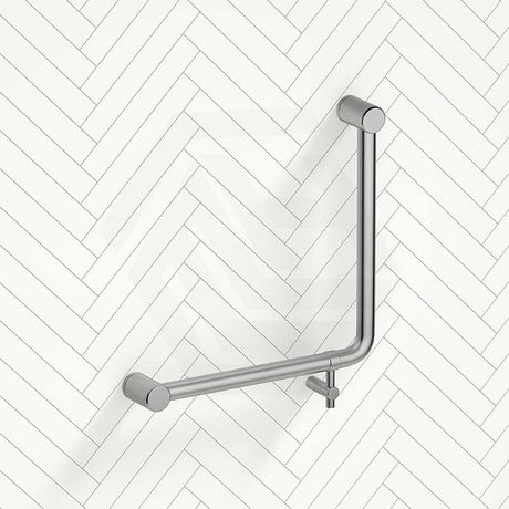 Bella Vista Mica Care 450x450mm Curved 90° Stainless Steel Ambulant Grab Rail Available In Colors