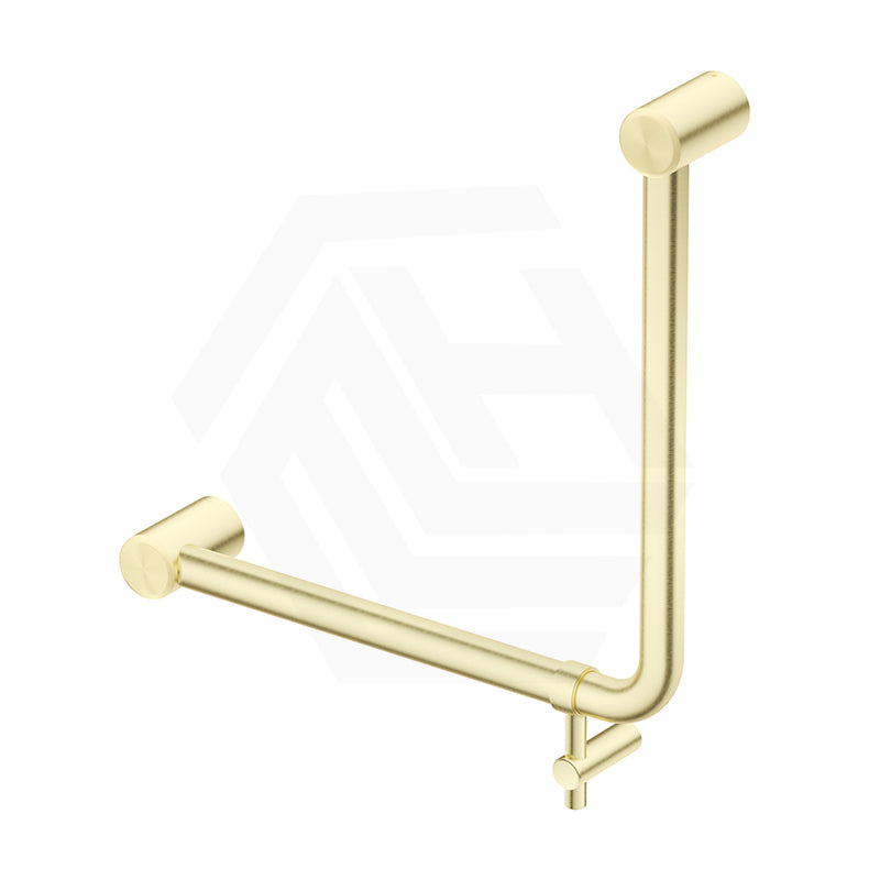 Bella Vista Mica Care 450x450mm Curved 90° Stainless Steel Ambulant Grab Rail Available In Colors