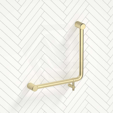 Bella Vista Mica Care 450x450mm Curved 90° Stainless Steel Ambulant Grab Rail Available In Colors