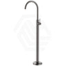 Bella Vista Mica Freestanding Stainless Steel Floor Mounted Bath Spout with Mixer Variant Colors Available
