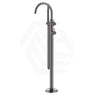 Bella Vista Mica Fluted Freestanding Stainless Steel Bath Spout With Hand Shower Available In Colours